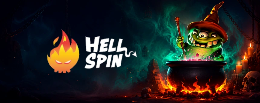 hellspin banner logo